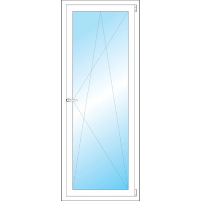 OKNA HNED Plastové okno 67x172 cm (670x1720 mm) bílé otevíravé a sklopné pravé