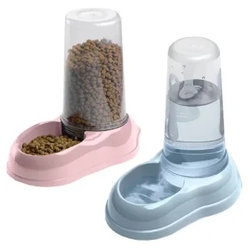 Ferplast Azimut 600 - Разпределител за вода или храна, 600 мл, розов/светло син