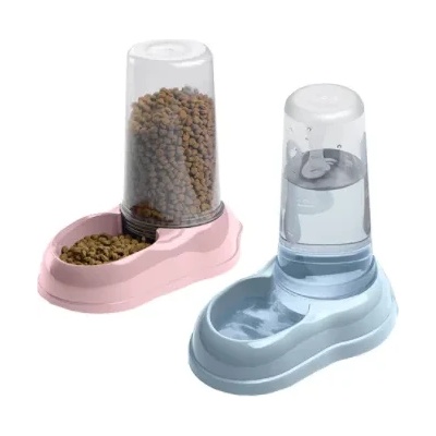 Ferplast Azimut 600 - Разпределител за вода или храна, 600 мл, розов/светло син