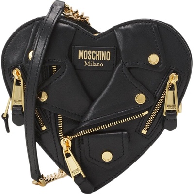 Moschino Heart Black crossbody kabelka