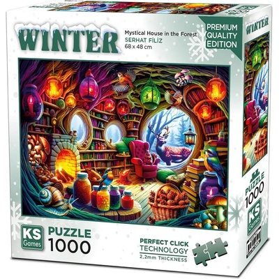 KS Games Пъзел KS Games от 1000 части - Мистична къща в гората (20826)