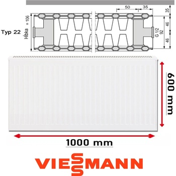 Viessmann 22 600 x 1000 mm