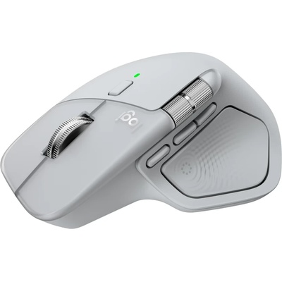 Мишка Logitech MX Master 4, оптична (8000 dpi), безжична, Bluetooth, USB, сива, 8 бутона (910-007563)