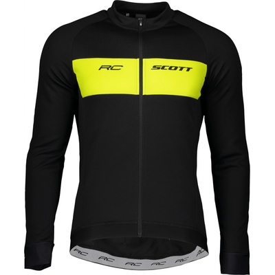 Scott Shirt RC Warm dlouhý rukáv black/sulpur yellow pánský