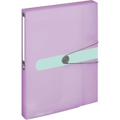 Herlitz Plastový box s gumičkou A4 PP lila