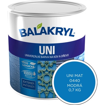 Balakryl Uni mat 0,7 kg modrá