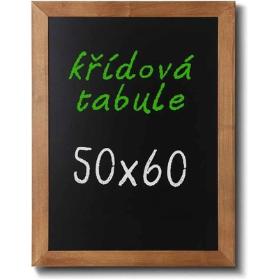 A-Z Reklama CZ CHBLB50x60 Woodboard nástěnná dřevěná křídová tabule světle hnědý lak 50 x 60 cm