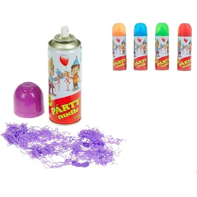 Párty nudle špagety ve spreji 17cm 250 ml 6 barev karneval