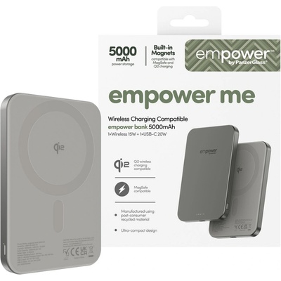 empower by PanzerGlass® Външна батерия empower by PanzerGlass empower Bank 5000mAh - Titanium