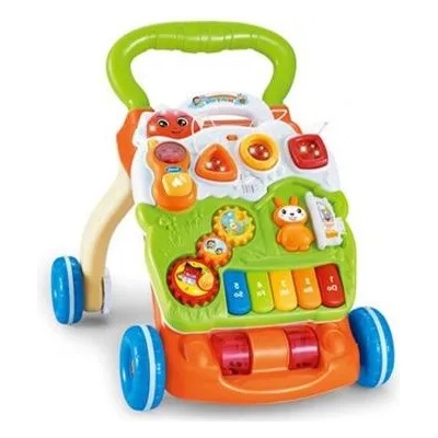 Moni Toys Играчка за прохождане Baby Piano Walker 999С зелен (3800146266615)