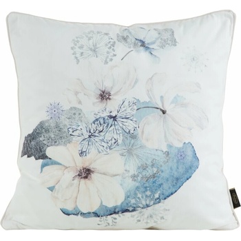 Takoy PREMIUM obojstranná z mäkkého zamatu s motívom kvetov a lemovkou po okrajoch-HF-457985 45 x 45 cm