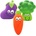 NOBBY Играчка за куче от латекс ЗЕЛЕНЧУЦИ, с пищялка, 6, 5 - 9 см - 1 бр, nobby Германия 51990