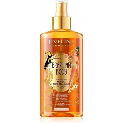 Eveline Cosmetics Brazilian body luxusní samoopalovací sprej na tvář i tělo 150 ml – Zboží Dáma