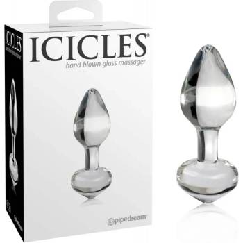 Image 1 of Анален плъг от стъкло, прозрачен, 8, 5см. - Icicles №44 (PD2944-20)
