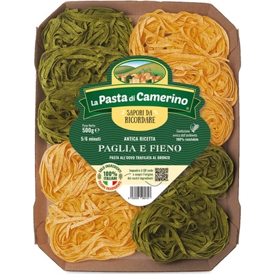 La Pasta di Camerino vaječné Tagliatelle Paglia e Fieno 0,5 kg