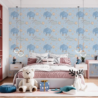 Sablio Tapeta Bubny a Slony, rozmery 336x220 cm