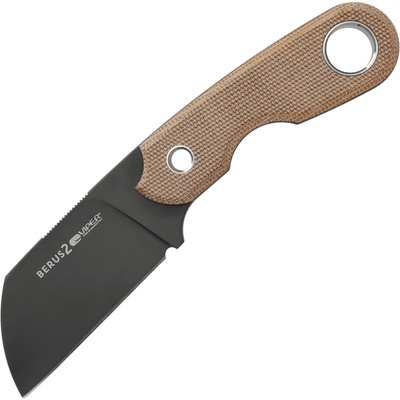 Viper BERUS2 Sheepfoot Black PVD M390, Natural Canvas Micarta, Kydex VT4014DCN