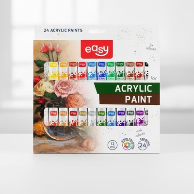 Easy akrylové barvy 24 ks – Zboží Dáma