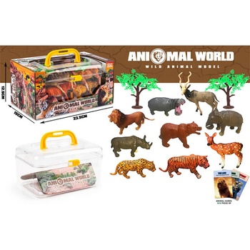 Armtoys КОМПЛЕКТ АФРИКАНСКИ ЖИВОТНИ ЗА ИГРА 9 БР. В КУФАР
