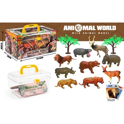 Armtoys КОМПЛЕКТ АФРИКАНСКИ ЖИВОТНИ ЗА ИГРА 9 БР. В КУФАР
