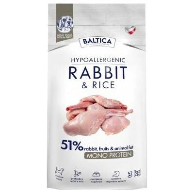 Baltica Nutraceutic Hypoallergenic M Rabbit with rice 3 kg