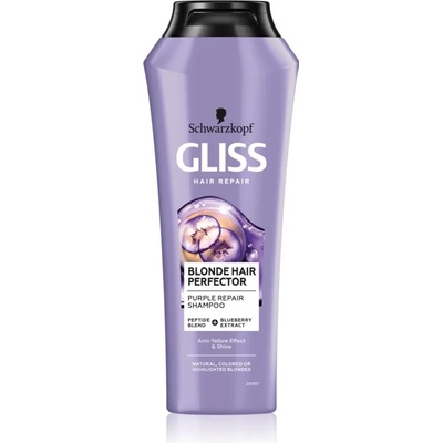 Schwarzkopf Gliss Blonde Hair Perfector шампоан за коса неутрализиращ жълтеникавите оттенъци 250ml