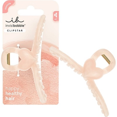 Invisibobble CLIPSTAR L Heartbeat - Skřipec do vlasů 1 ks