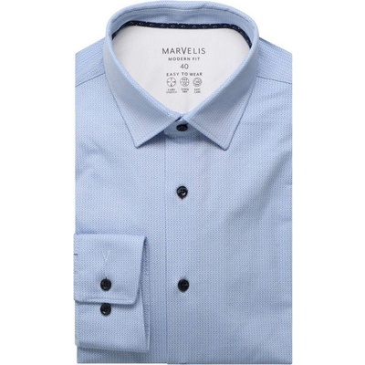 Marvelis Modern Fit pánská košile Performance 7618 11 64 modrá