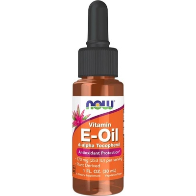 Now Foods Vitamin E-Oil Tekutý Vitamín E 30 ml