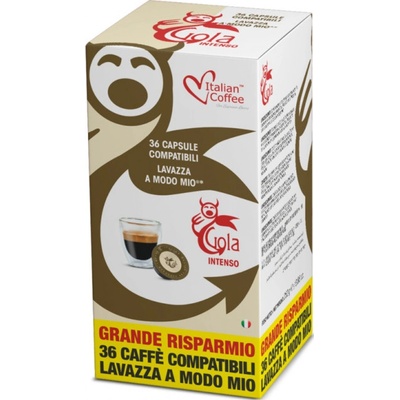 Italian coffee Gola Intenso pre Lavazza A Modo Mio 36 x 7 g