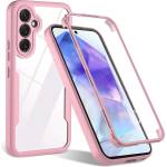 Techsuit Калъф за Samsung Galaxy A55 5G + Протектор - ColorVerse 360 Series - Розов