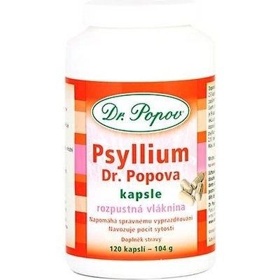 Dr. Popov Psyllium Psyllicol 120 kapslí