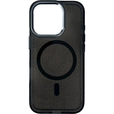 HQWear Кейс Glitter Case MagSafe за iPhone 16 Pro, черен/брокат (Magsafe Glitter Case MagSafe for iPhone 16 Pro Black)