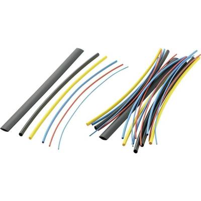 TRU COMPONENTS 1571322 sada zmršťovacých bužírok farebná 9.50 mm 0.60 mm Pomer zmrštenia:2:1 28 ks