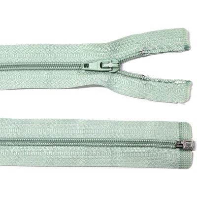 Spirálový zip no.3 rozepínací 50cm - více barev color: 599 mint zelená