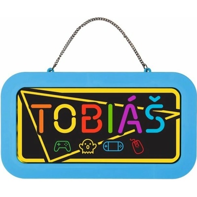 Neonová cedulka se jménem - Tobiáš