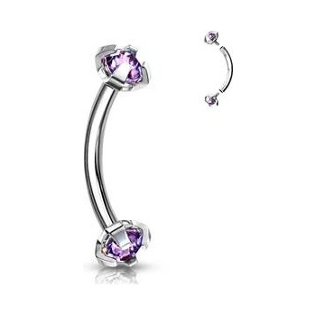 Šperky4U piercing do obočí s vnitřním závitem OB01005-TZ