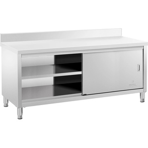 Royal Catering Работен шкаф - повдигнат - 200 x 60 см - товароносимост 600 кг RCSSCB-200X60-E-B (RCSSCB-200X60-E-B)