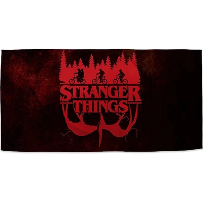 Sablio Ručník s potiskem Stranger Things Red 30 x 50 cm