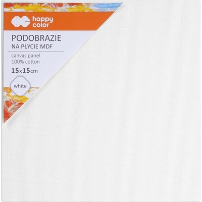 Happy color malířské plátno 15x15 cm MDF 4 mm bílé – Zboží Dáma
