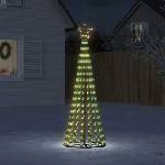 vidaXL LED коледна елха 275 LED топло бяло 180 см (358064)