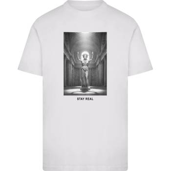Mister Tee Тениска Stay Real Statue Tee white XXLUB-MT4059-00220 - Черен, размер L