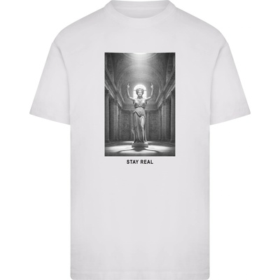 Mister Tee Тениска Stay Real Statue Tee white XXLUB-MT4059-00220 - Черен, размер L