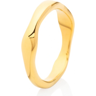 Franco Bene Nepravidelný prsten pozlacený 125