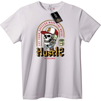 NOONEBRAND Тениска 'Черепът и Парите' - XL, White