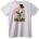 NOONEBRAND Тениска 'Черепът и Парите' - XL, White