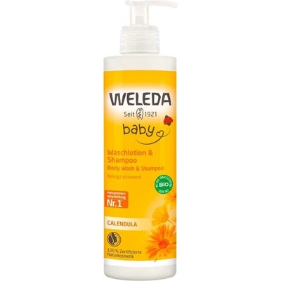 Weleda baby Měsíčkový mycí krém a šampon 400 ml