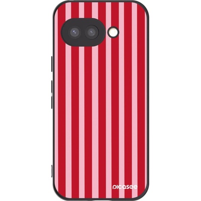 Picasee silikonový černý obal pro Google Pixel 9a Lines red