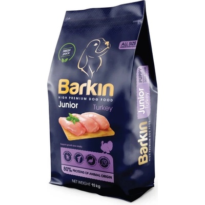 Barkin Puppy&Junior High Premium Turkey 15 kg
