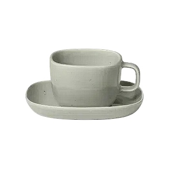 Blomus (Германия) Комплект от 2 бр. чаши за кафе blomus vahlo - цвят светлосив (blomus 64760)